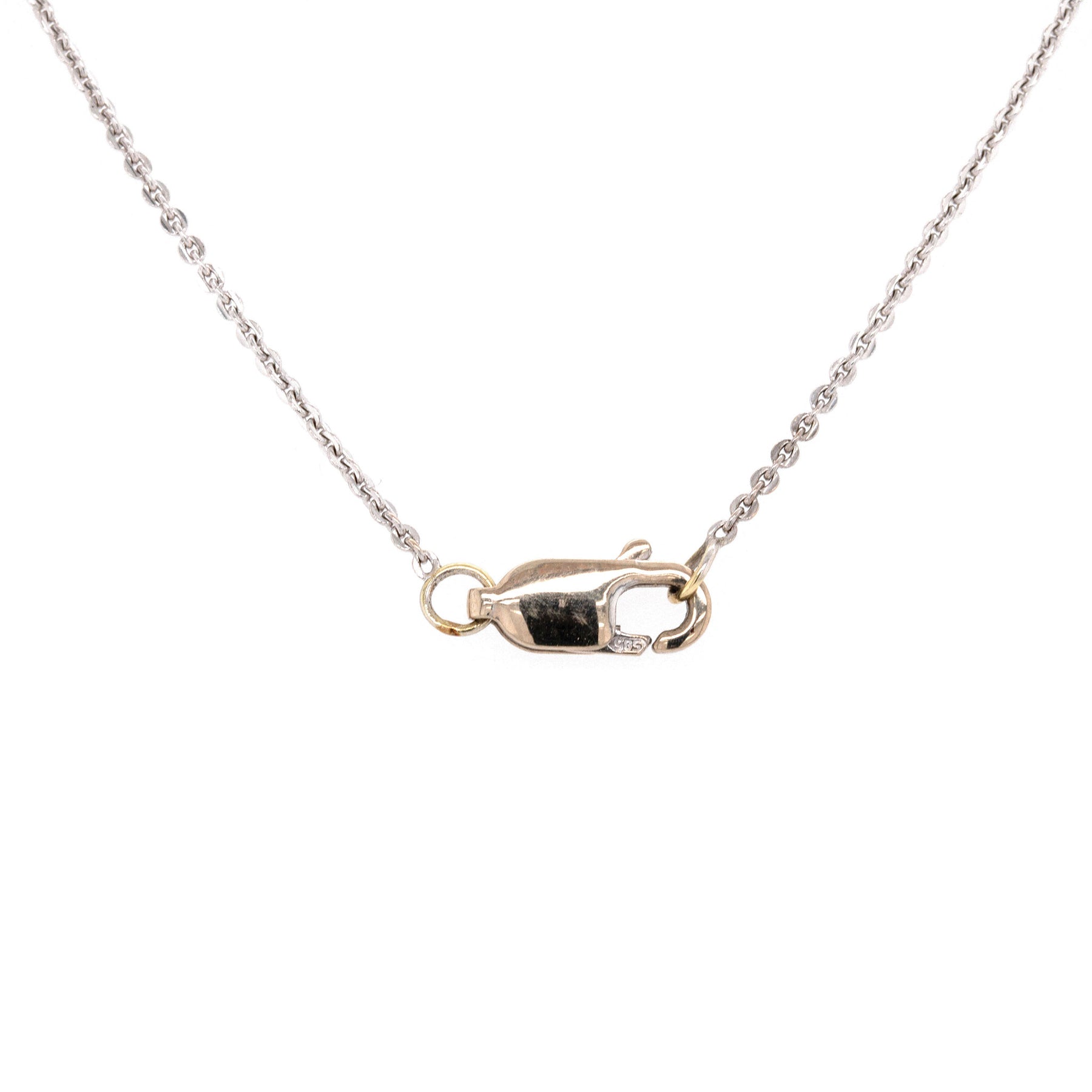 -Natural 1.00ct Diamond Halo Pendant Necklace