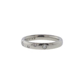 Platinum Four Stone Diamond Band