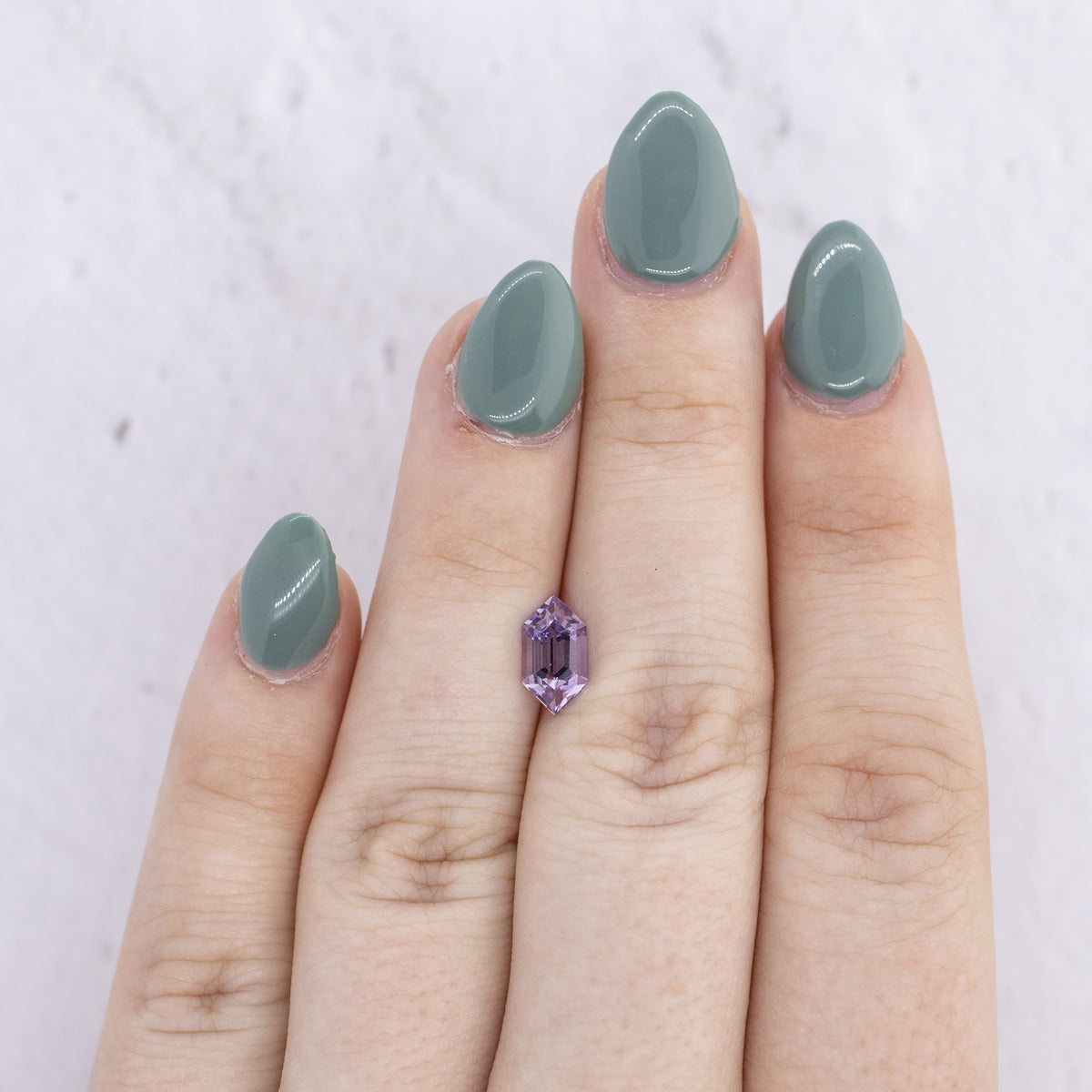 1.51ct Elongated Hexagon Natural Purple Sapphire