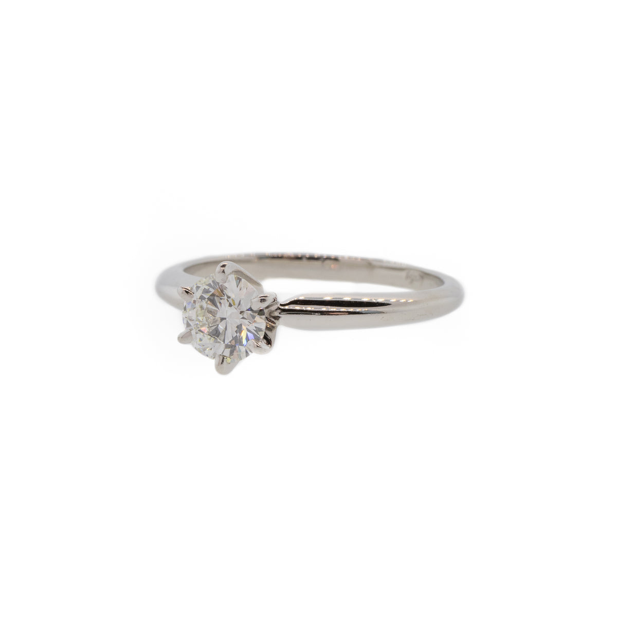 Platinum & Diamond Six-Prong Solitaire Ring