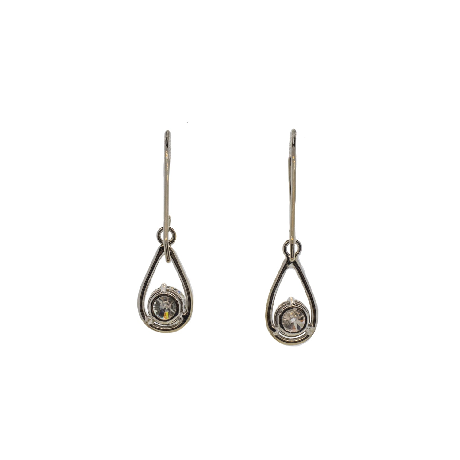 1.00ctw Round Brilliant Drop Dangle Earrings