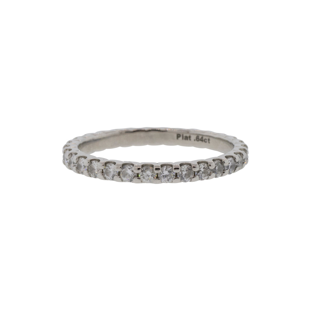 Platinum Natural Diamond Eternity Band