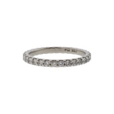 Platinum Natural Diamond Eternity Band
