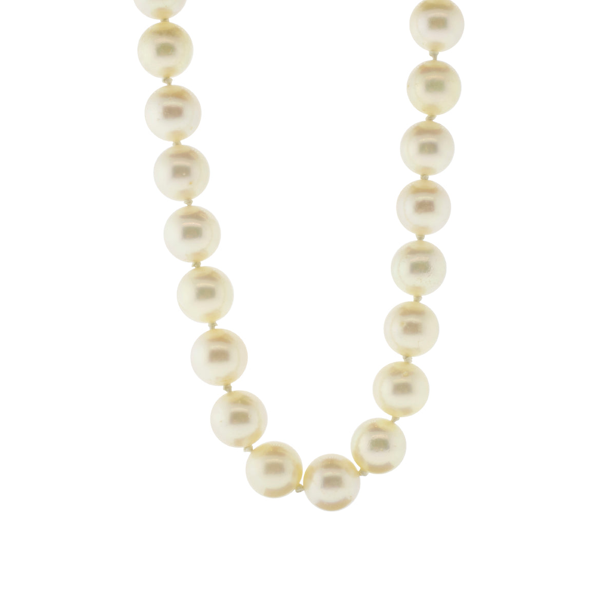 Akoya Pearl Necklace with 14K White Gold Clasp