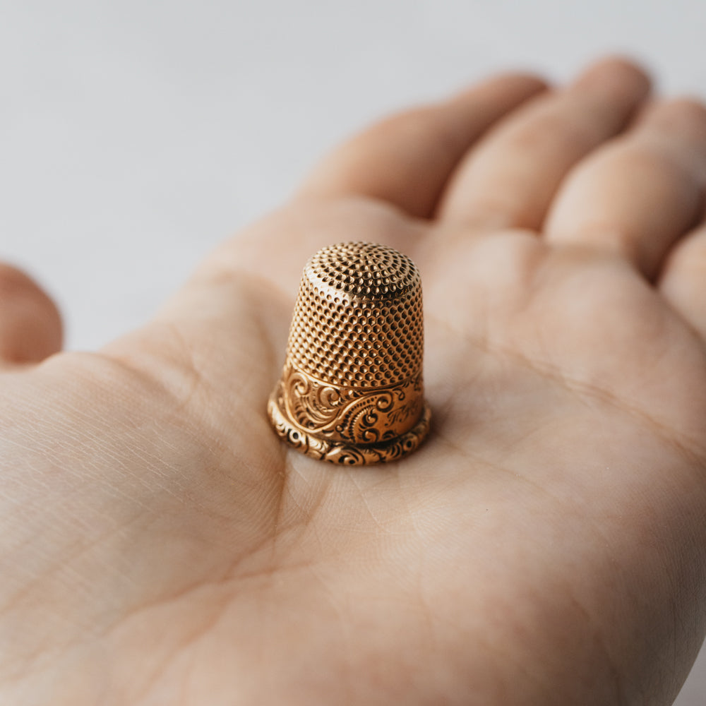 14K Yellow Gold Thimble