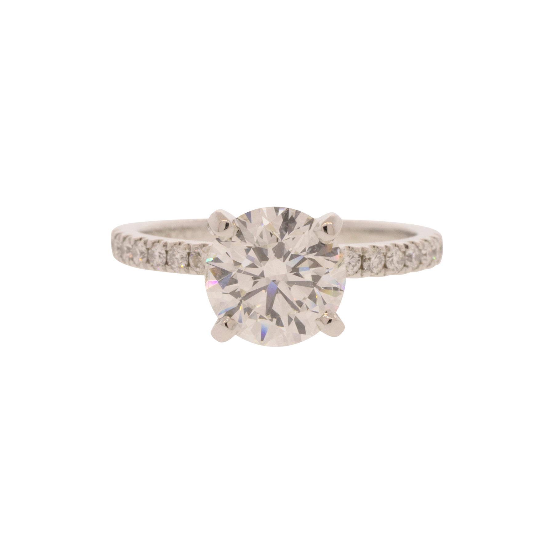 XXX Natural Diamond Platinum Ring