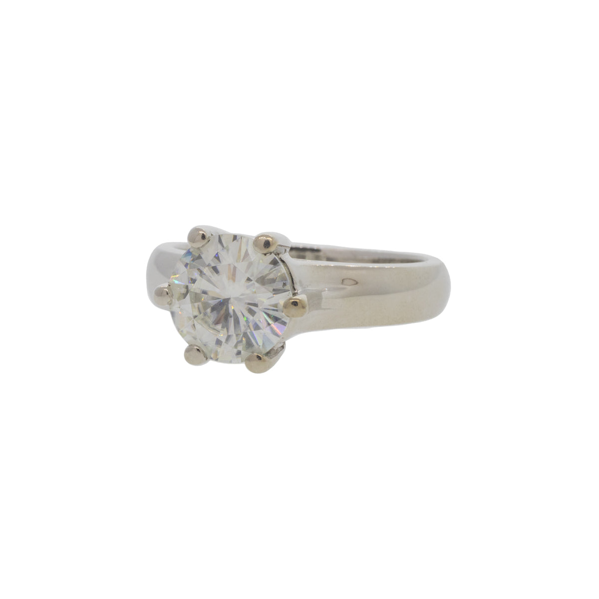 Moissanite Solitaire Ring