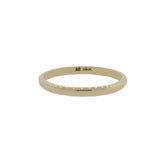 Low Dome Half Round Wedding Band