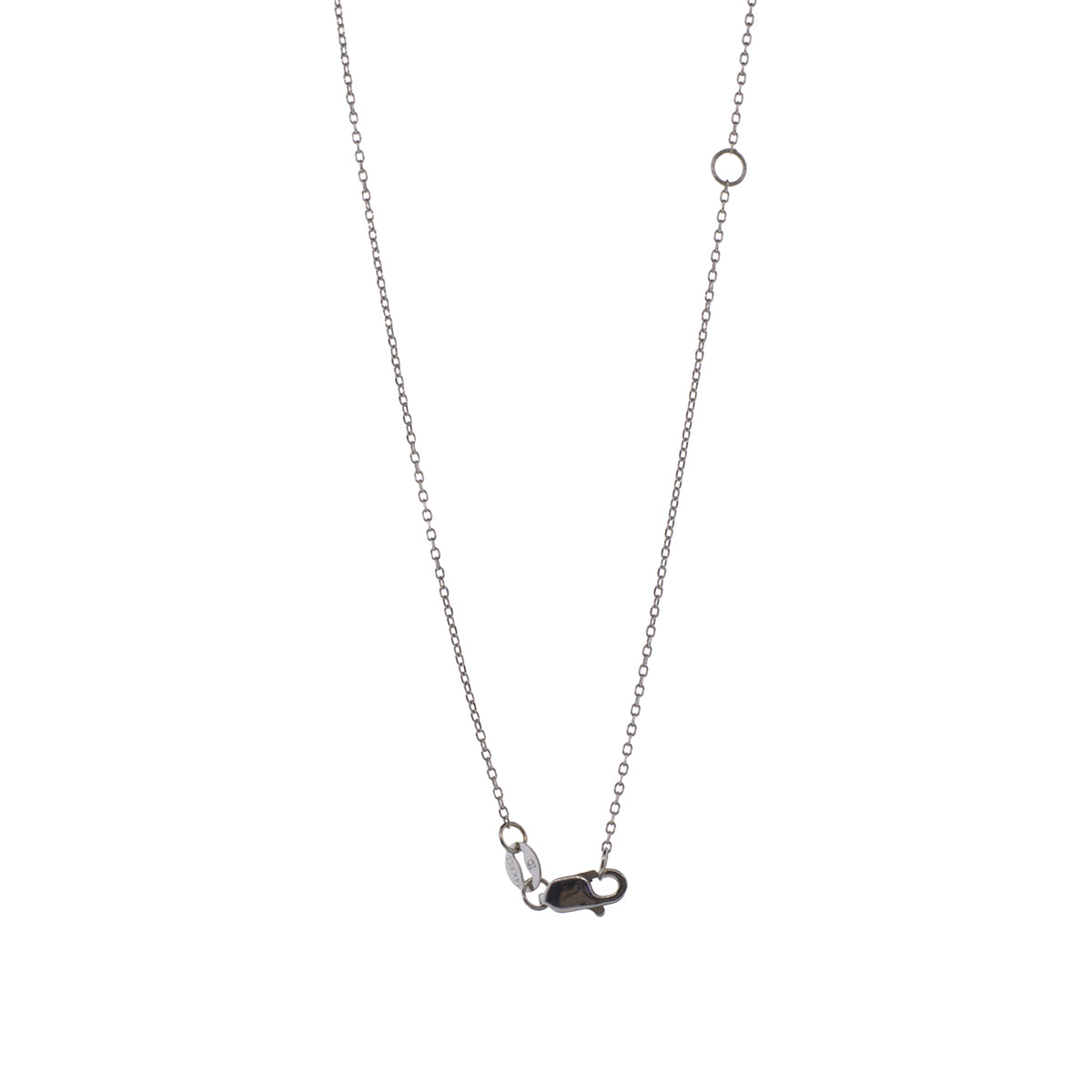 14K White Gold Champagne Old European Cut Diamond Necklace