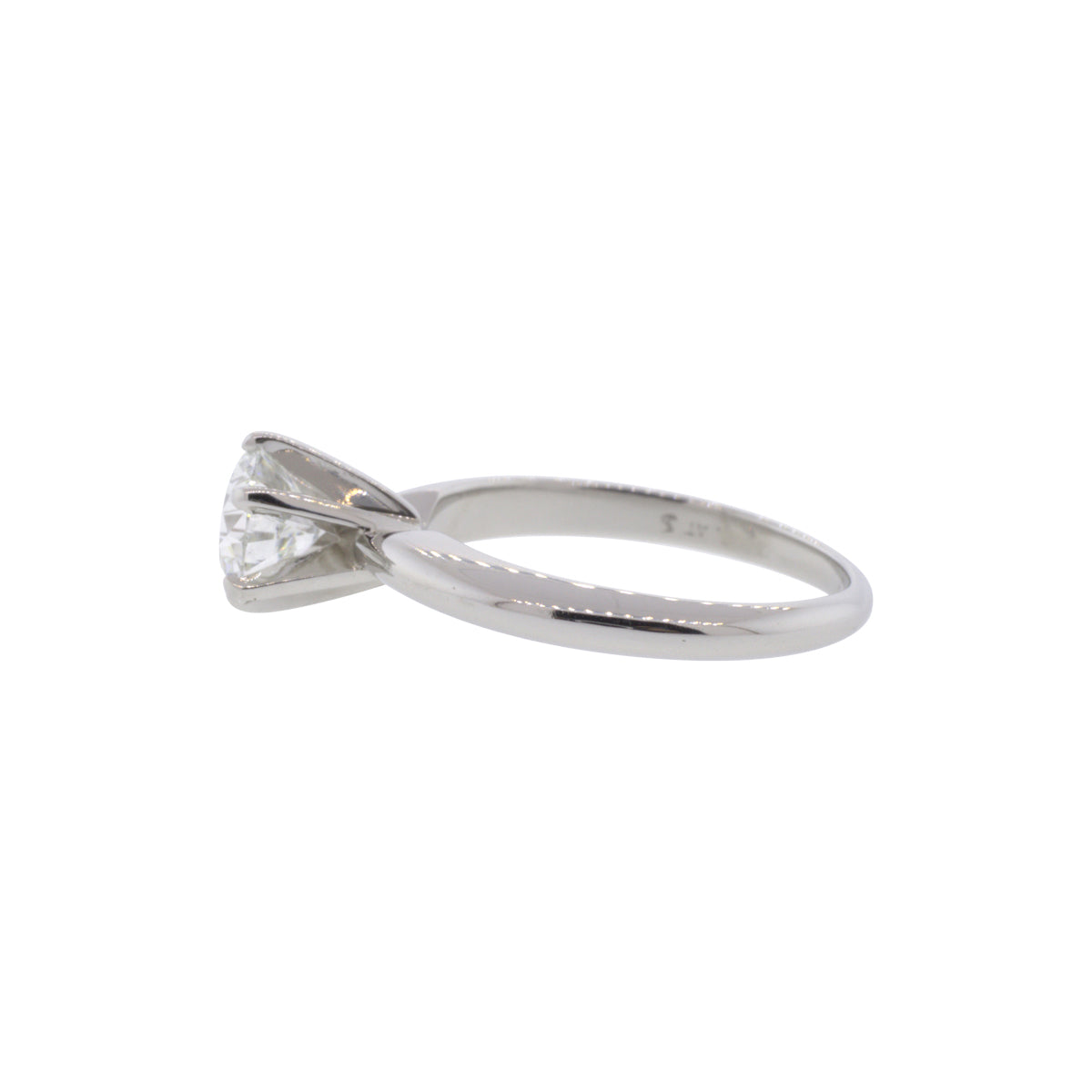 Platinum 0.80ct Solitaire Diamond Ring