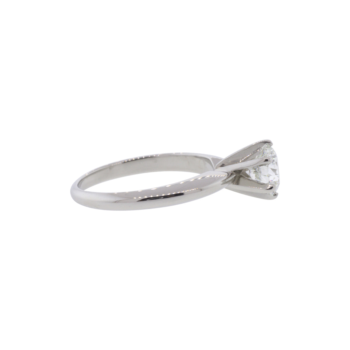 Platinum 0.80ct Solitaire Diamond Ring