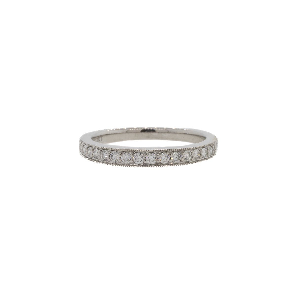 Diamond Milgrain Band