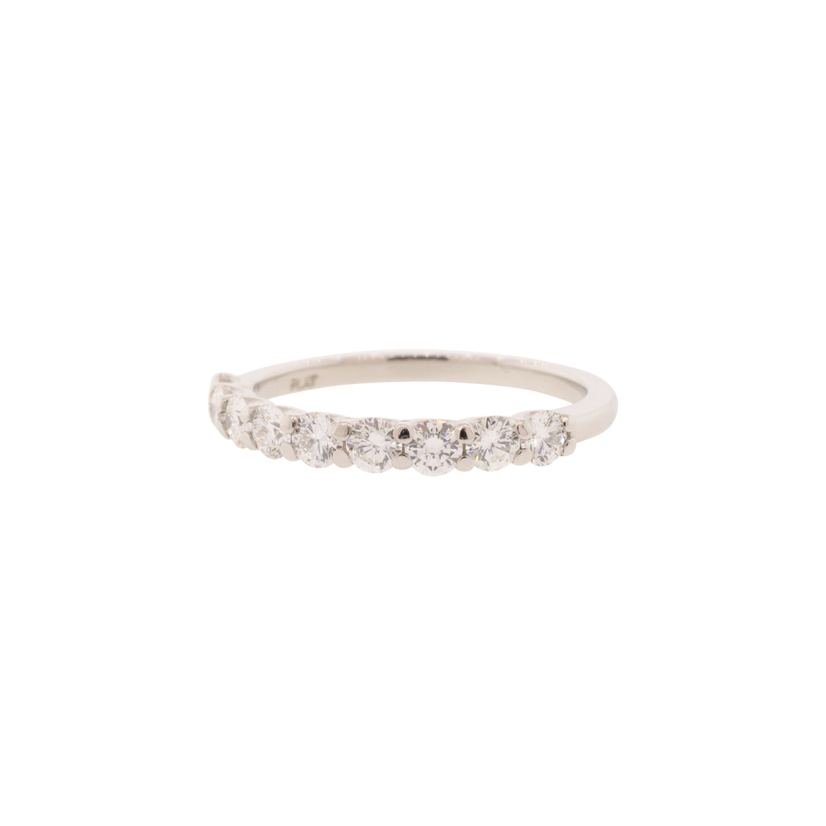 Platinum Ten Stone Diamond Wedding Ring