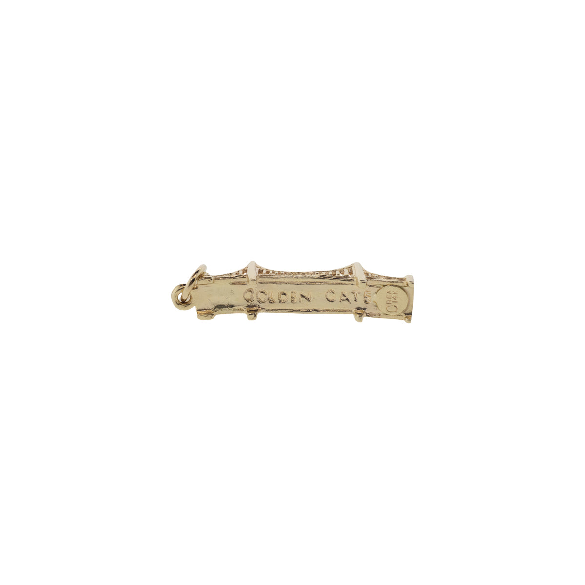 14K Yellow Golden Gate Bridge Charm
