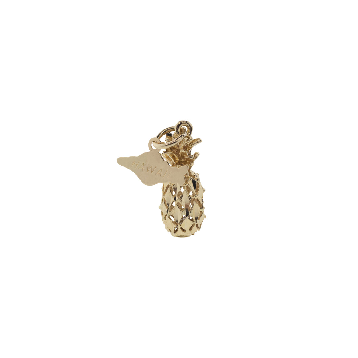 14K Yellow Gold Pineapple Charm