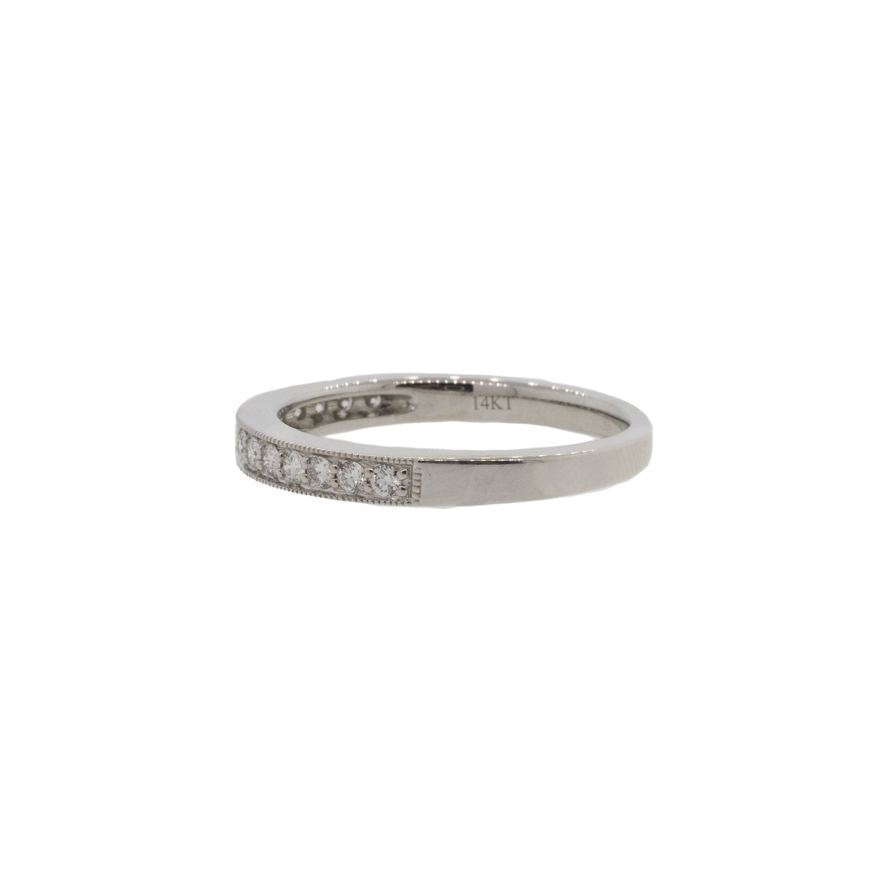 Diamond Milgrain Band