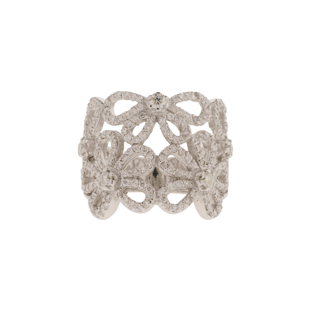 Flower Cluster Diamond Ring