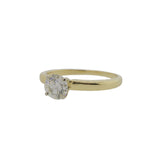 Two-Toned Round Brilliant Diamond Ring