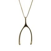 Wishbone Pendant Necklace