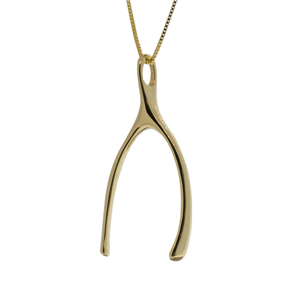 Wishbone Pendant Necklace