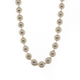 -Akoya Pearl Necklace With White Gold & Diamond Clasp