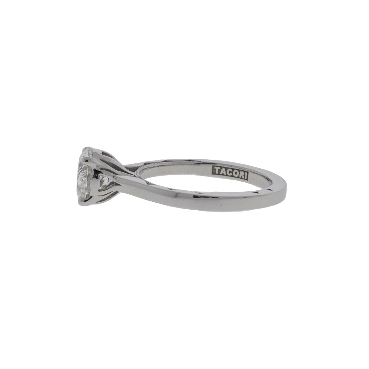 Platinum Tacori 1.13ct Round Brilliant Diamond Ring