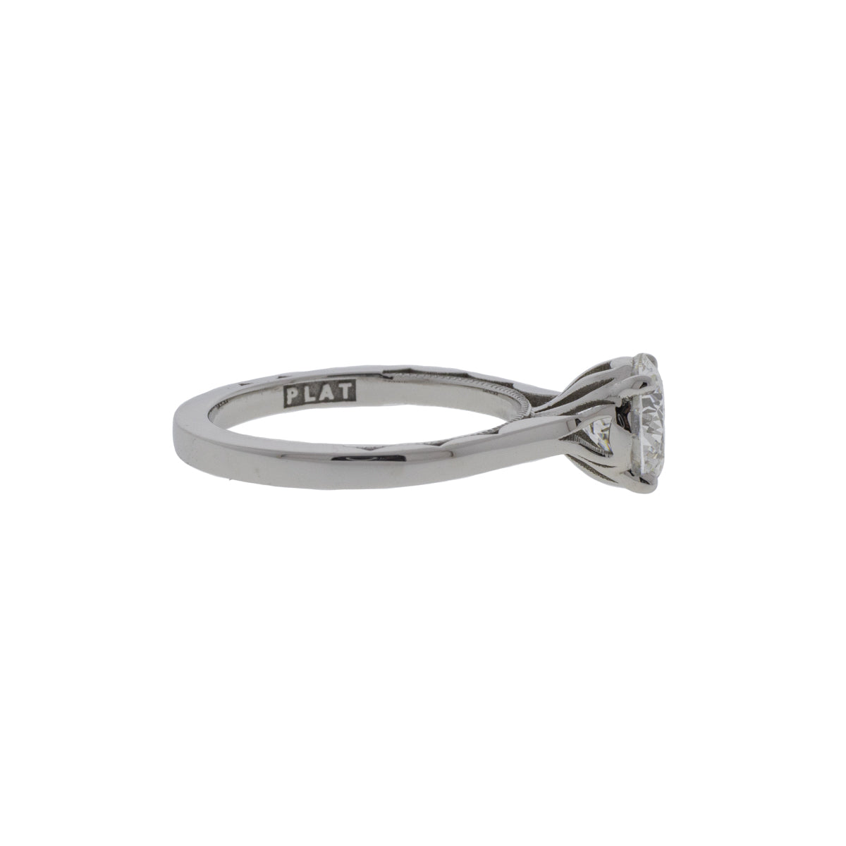Platinum Tacori 1.13ct Round Brilliant Diamond Ring