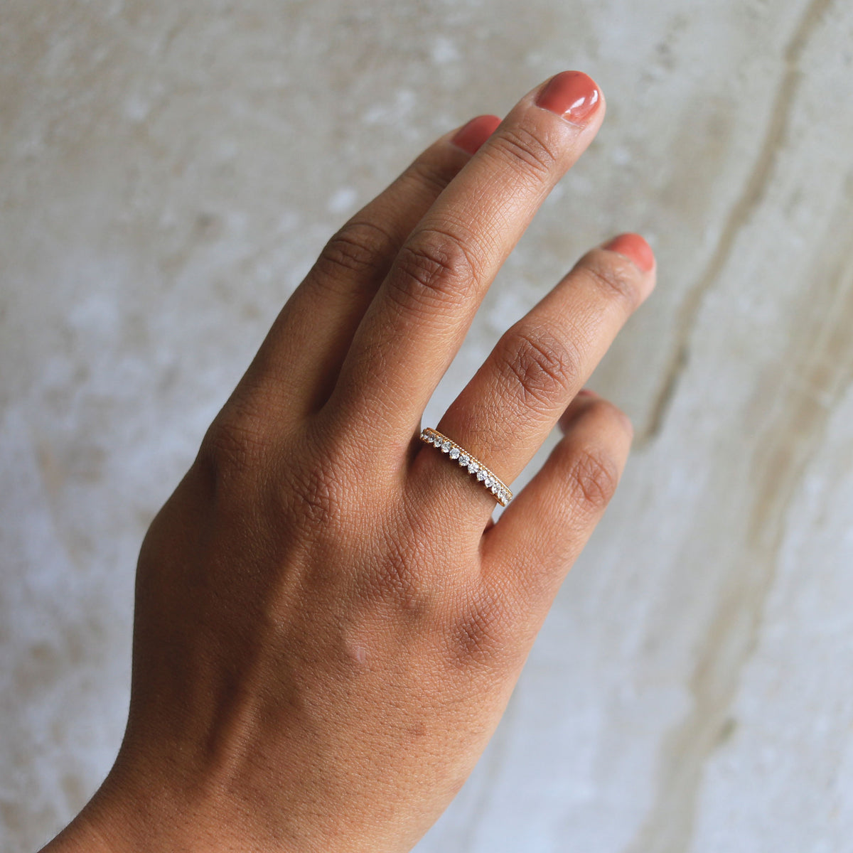 Diamond Anniversary 14K Yellow Gold Band