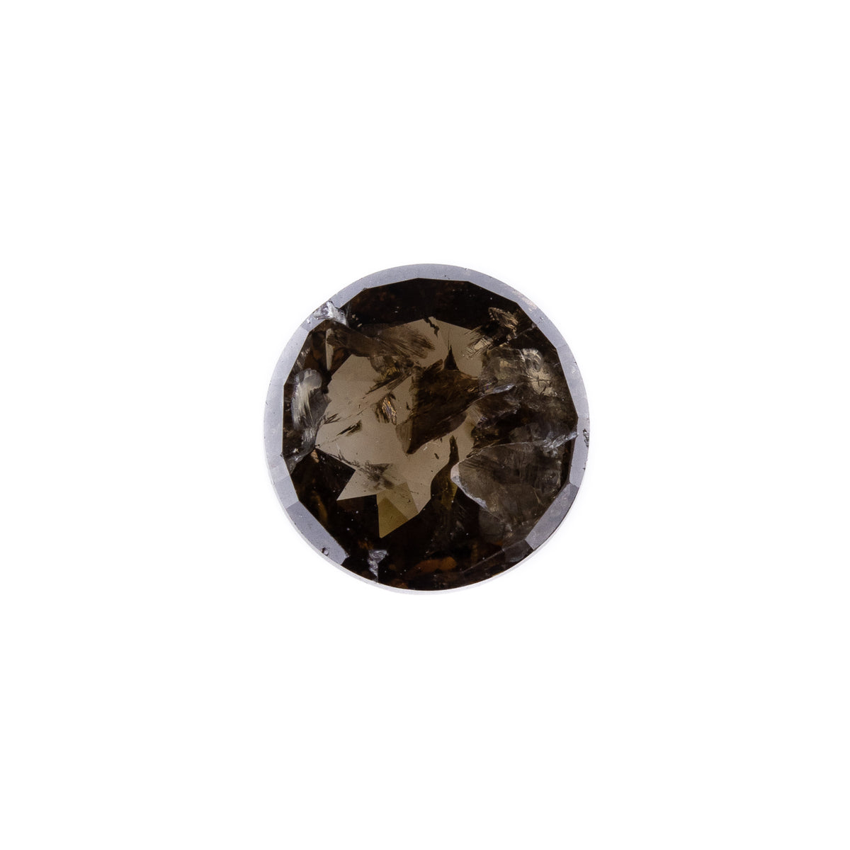 -0.73ct Cognac Rose Cut Diamond