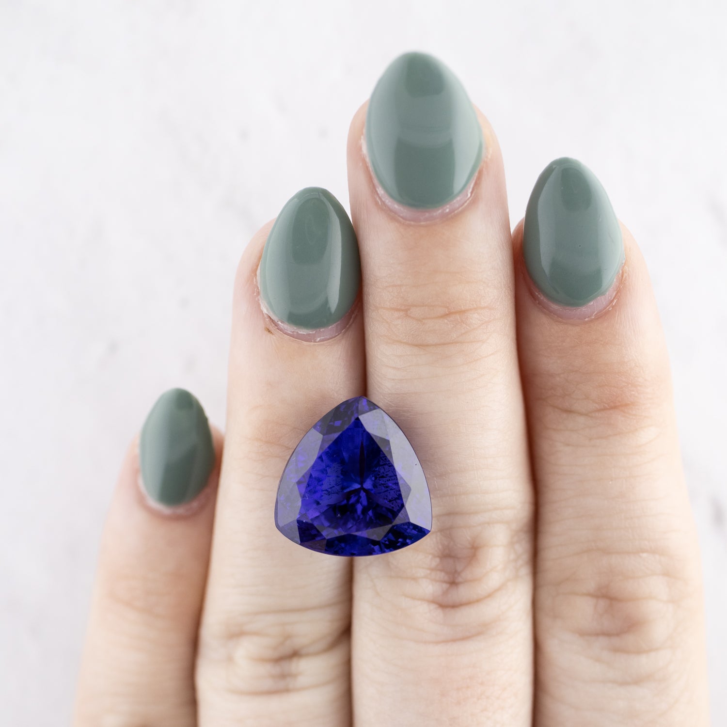 -16.35ct Trillion Cut Natural Tanzanite