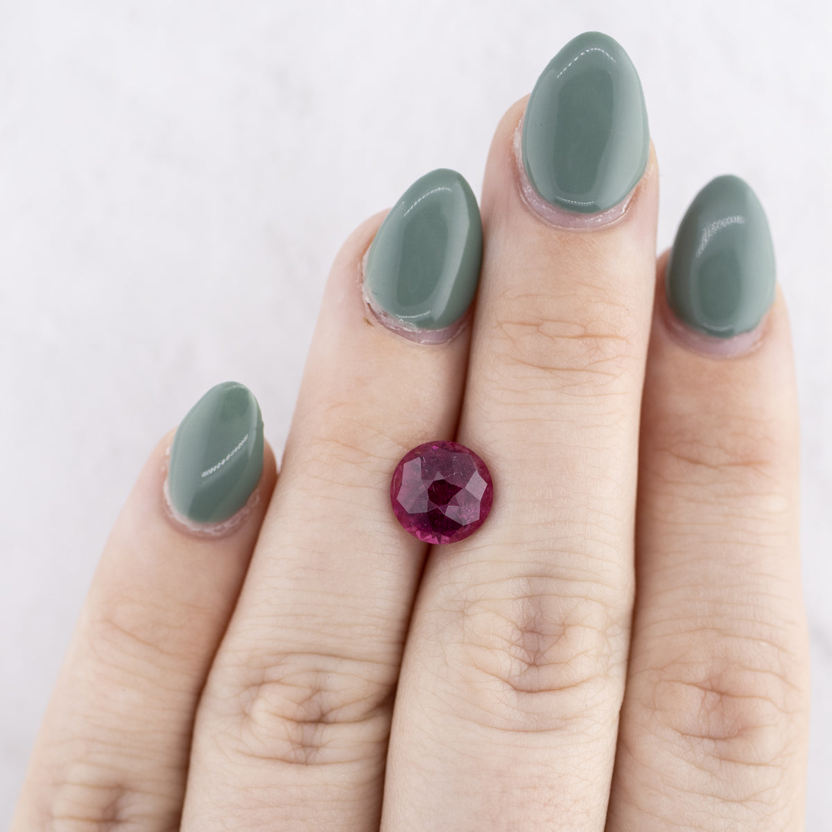 -2.63ct Round Rubellite Tourmaline