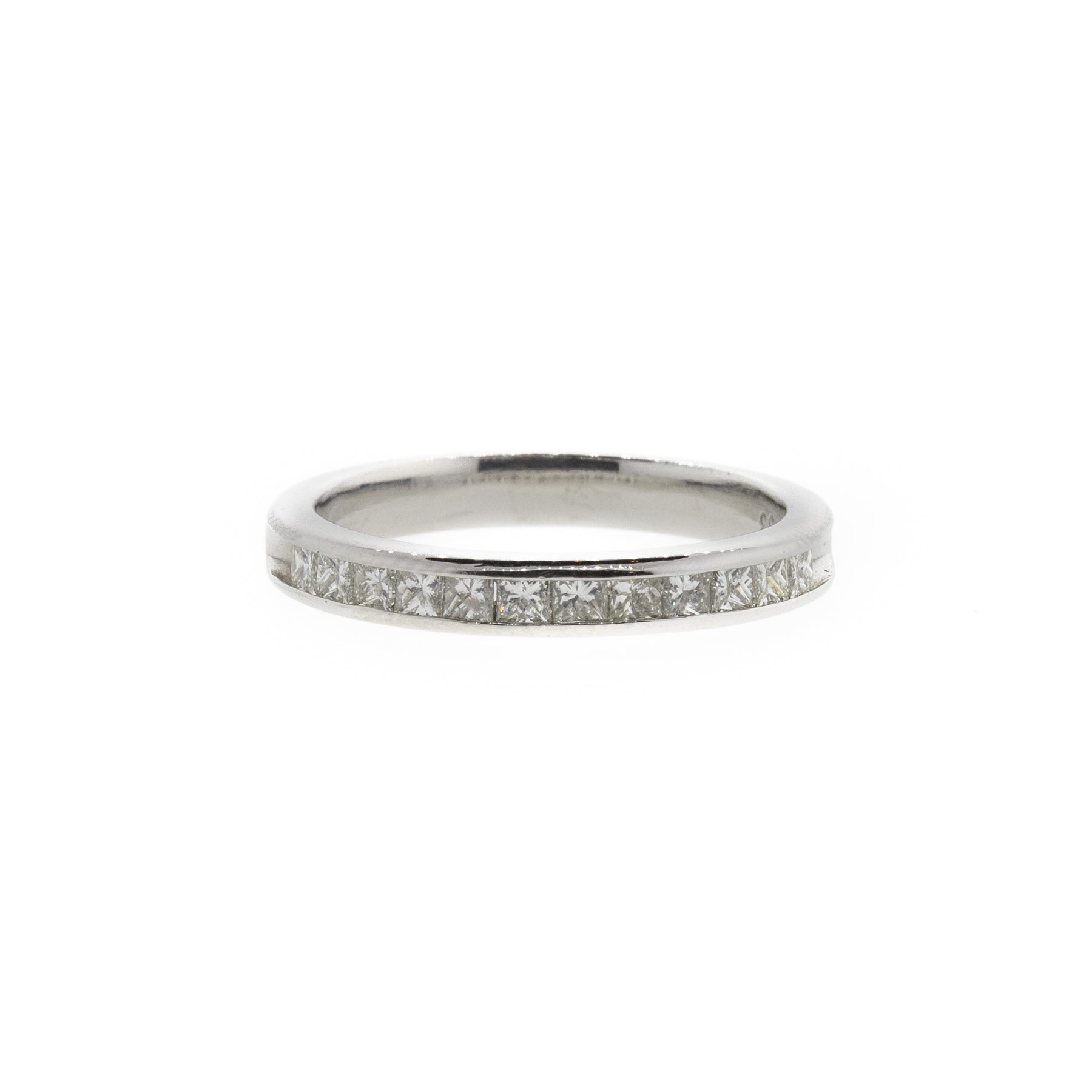 Princess-Cut 12 Stone Platinum Diamond Anniversary Band
