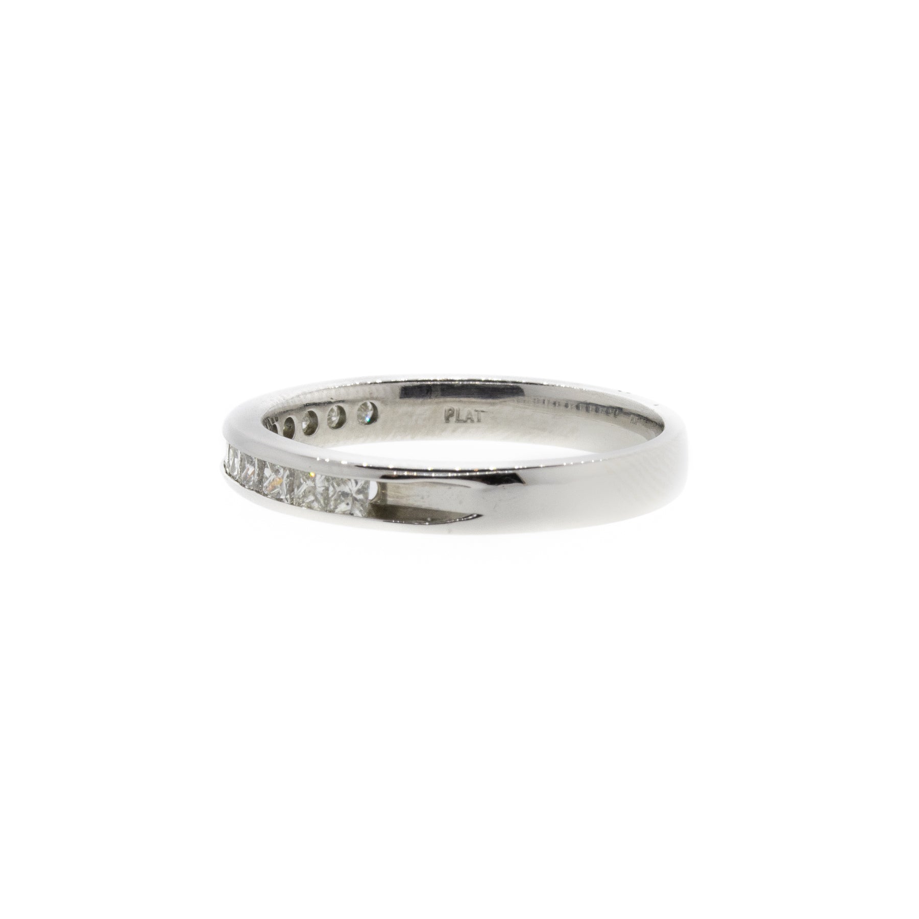 Princess-Cut 12 Stone Platinum Diamond Anniversary Band