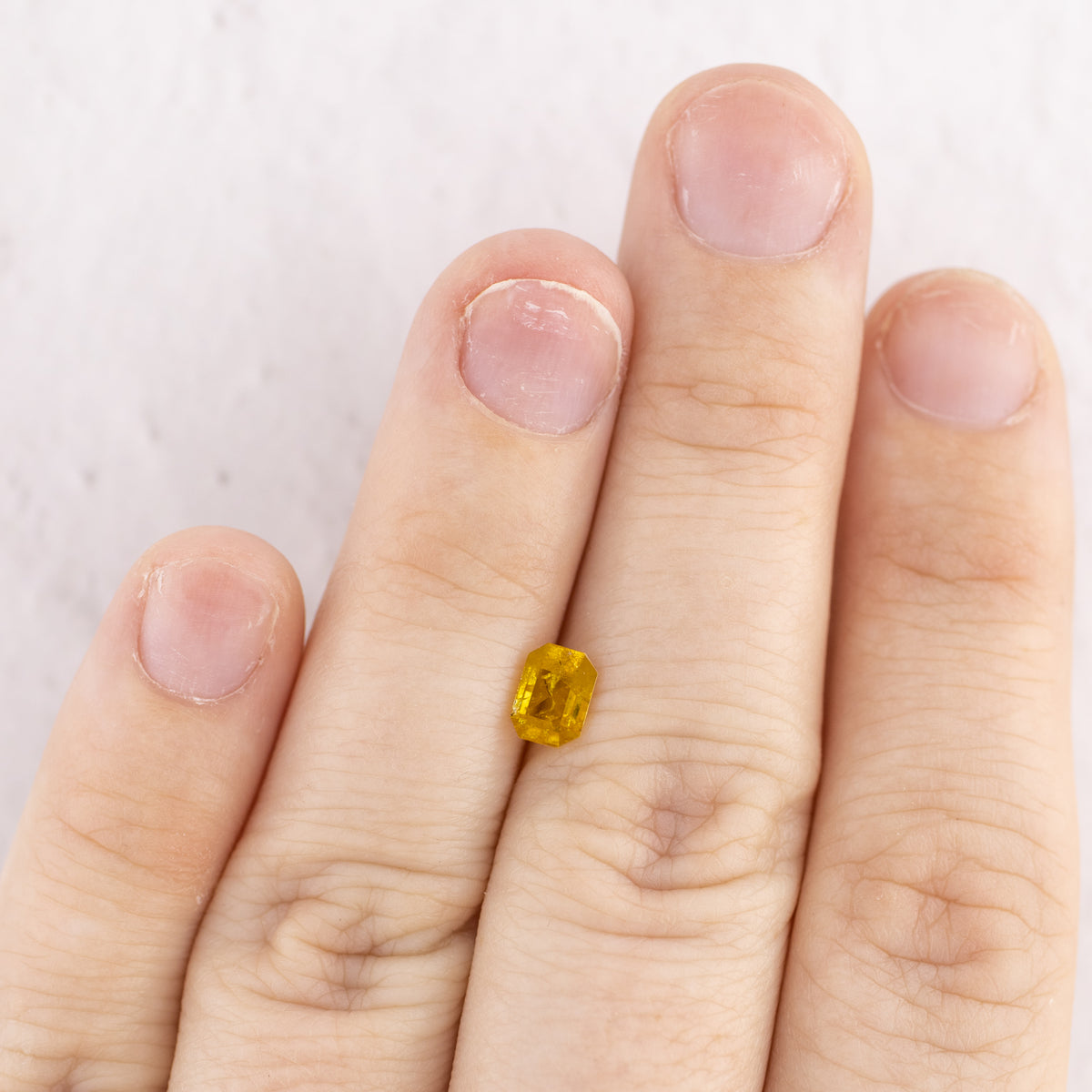 -0.49ct Rose Cut/Emerald Cut Yellow Diamond