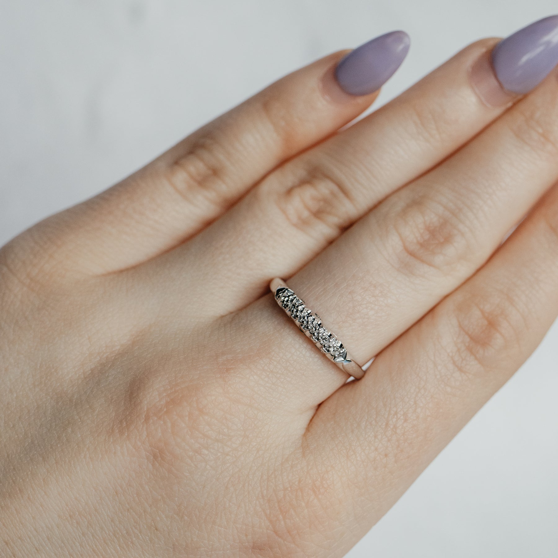 1950's 6-Stone White Gold Diamond Ring