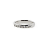 14K White Gold Diamond Channel Anniversary Band