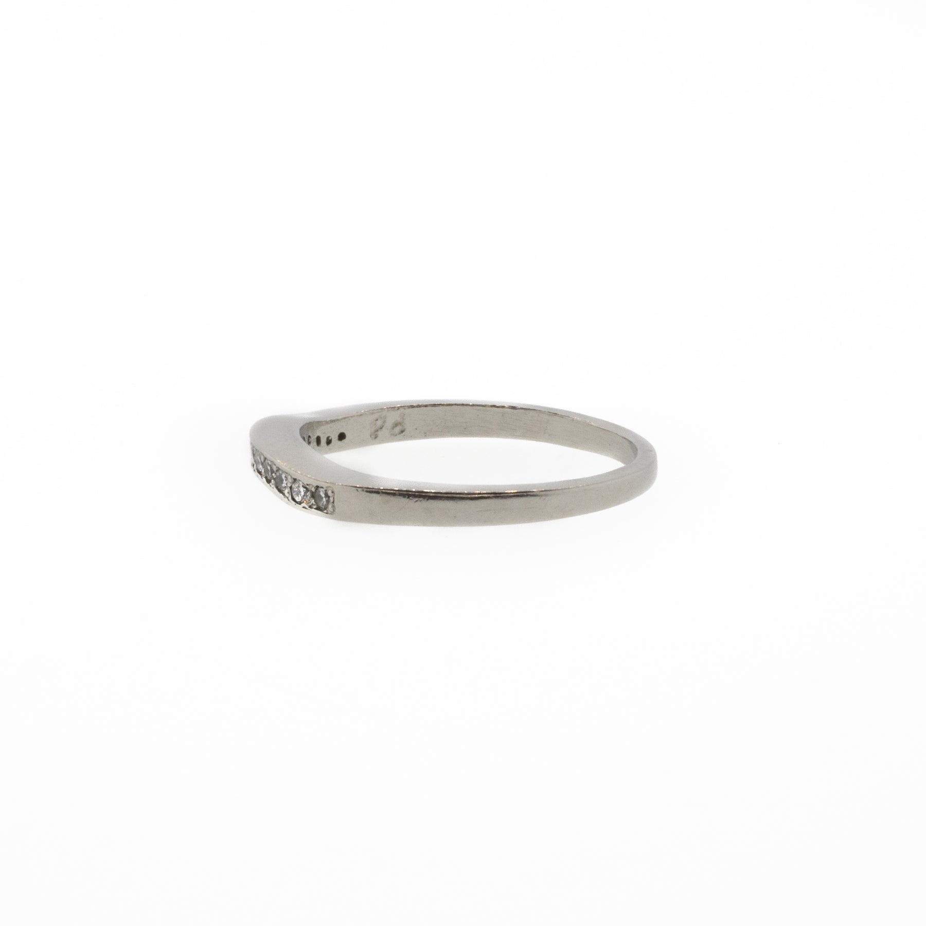 Palladium Diamond Channel-Set Anniversary Wedding Band
