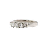 Princess-Cut Tiered Five Stone Diamond Ring