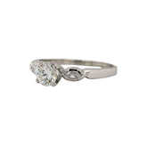 Classic Platinum Three Stone Engagement Ring