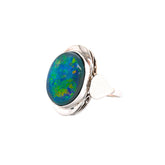 Australian Opal Vintage Arts & Crafts Ring